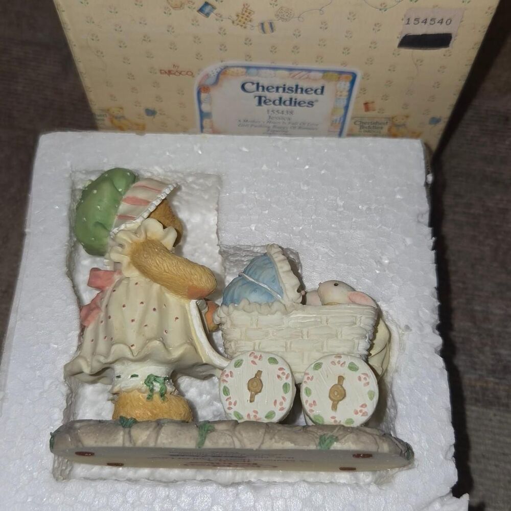 Vintage 1995 Enesco Cherished Teddies "Jessica" Figurine gift home decor